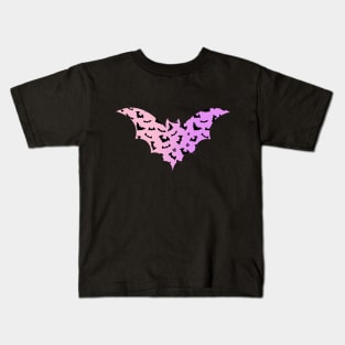 Pastel punk pink bat Kids T-Shirt